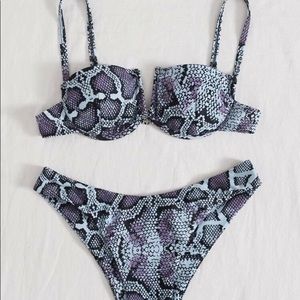 Shein snakeskin swimsuit
